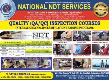 NDT Training with NDT Placements Fees 25000/- , Best Training Institute in Visakhapatnam,